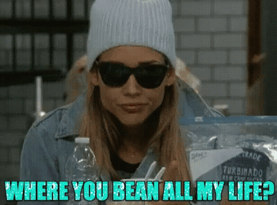 A Woman Wearing Sunglasses And A Beanie Says " Where You Bean All My Life ? " GIF