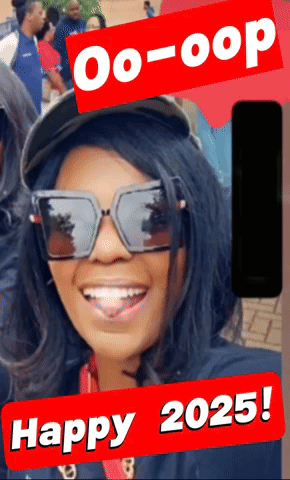 Woman Wearing Sunglasses And Hat With Happy 2025 GIF