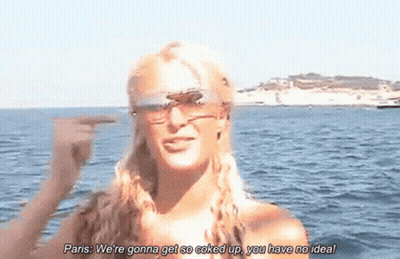 A Woman Wearing Sunglasses Says Paris We 'Re Gonna Get So Caked Up You Have No Ideal GIF
