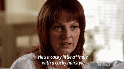 A Woman With A Cocky Little A Hole With A Cocky Hairstyle GIF