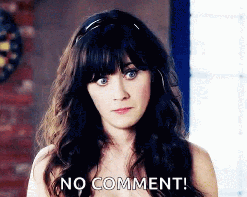 A Woman With A Headband On Her Head Is Making A Face And Saying No Comment . GIF