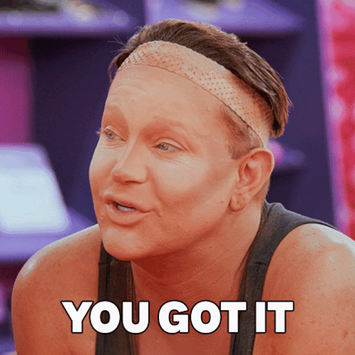 Woman With Headband Saying You Got It GIF