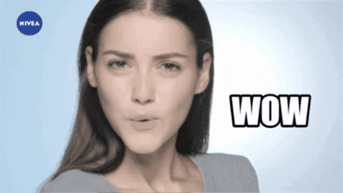 A Woman With A Nivea Logo On The Bottom Right GIF