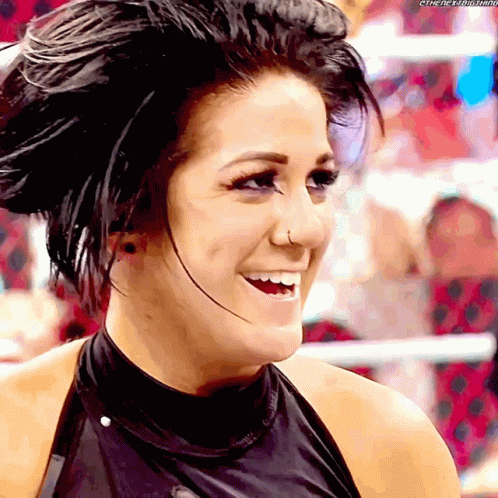 A Woman With A Nose Ring Is Smiling With The Hashtag #Thenextbigthing GIF