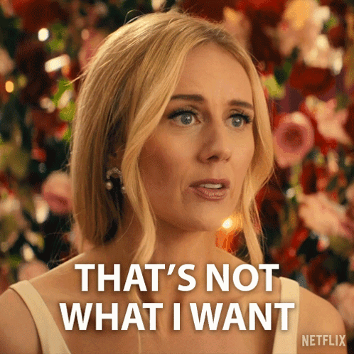 A Woman With Blonde Hair Says That 'S Not What I Want GIF