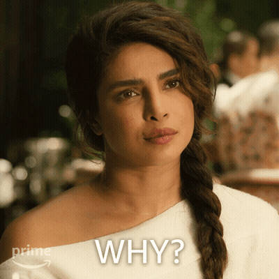 A Woman With Braided Hair Is Asking Why GIF