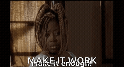 A Woman With Braids Is Sitting In Front Of A Window . GIF