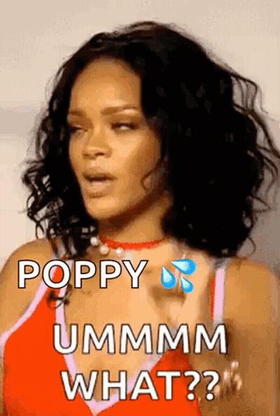 A Woman With Curly Hair Is Wearing A Red Tank Top And Choker . GIF