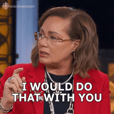 A Woman With Glasses And A Red Jacket Says I Would Do That With You GIF