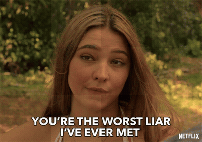 A Woman With Long Hair Says You 'Re The Worst Liar I 'Ve Ever Met GIF
