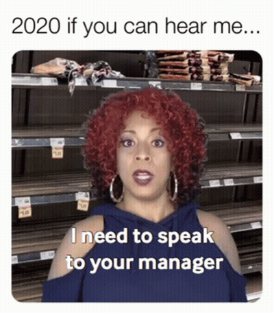 A Woman With Red Hair And Hoop Earrings Says I Need To Speak To Your Manager GIF