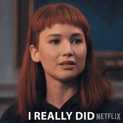 A Woman With Red Hair Says I Really Did Netflix On Her Face GIF