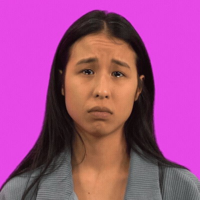 A Woman With Tears Running Down Her Face GIF