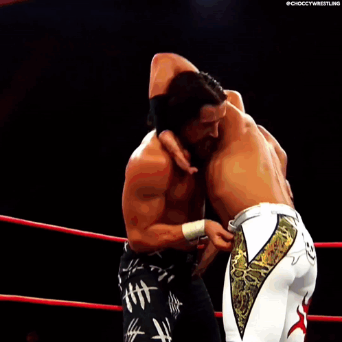 A Wrestler In A Ring With The Word Impact On The Bottom GIF