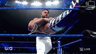 A Wrestler In A Wrestling Ring With Usa Written On The Bottom GIF