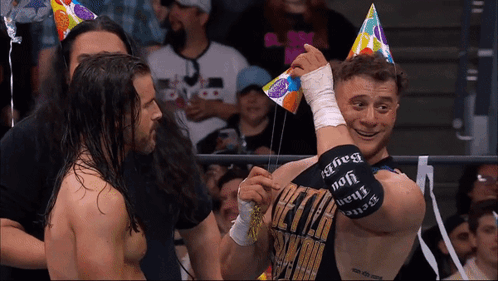 Wrestler In Black Shirt Saying Better Than You GIF