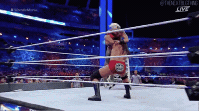 A Wrestling Match Is Being Broadcast Live On The Nextbigthing Website GIF