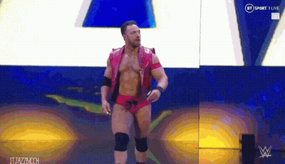 A Wrestling Match Is Being Shown On Bt Sport GIF