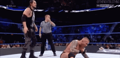 A Wrestling Match Is Being Shown On Sky Sports Hd GIF