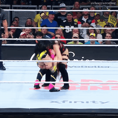 A Wrestling Match Is Being Shown On Xfinity GIF