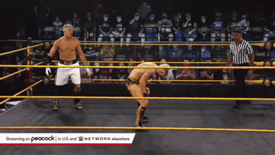 A Wrestling Match Is Being Streamed On Peacock GIF