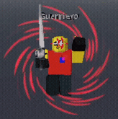 A Yellow And Black Object Is Flying Through A Circle Of Red Feathers . GIF