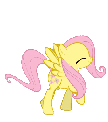 A Yellow And Pink Pony With Wings And A Pink Mane Sticker