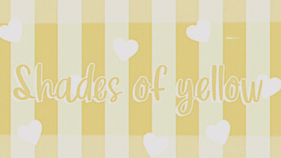 A Yellow And White Striped Background With The Words Shades Of Yellow On It GIF