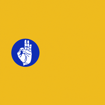 A Yellow Background With The Word Plp In Blue GIF