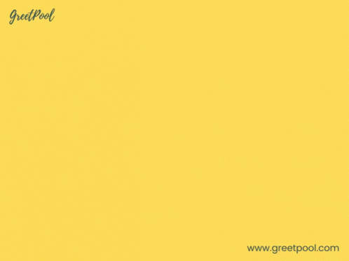 A Yellow Background With The Words Good Bye Cut Out Of Colored Paper GIF
