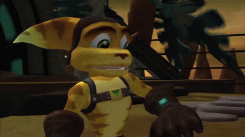 A Yellow Cartoon Character With A Triangle On His Chest GIF