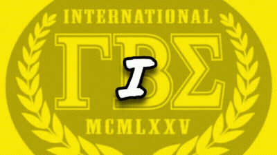 A Yellow Logo For International Gambets Mcmlxxv GIF