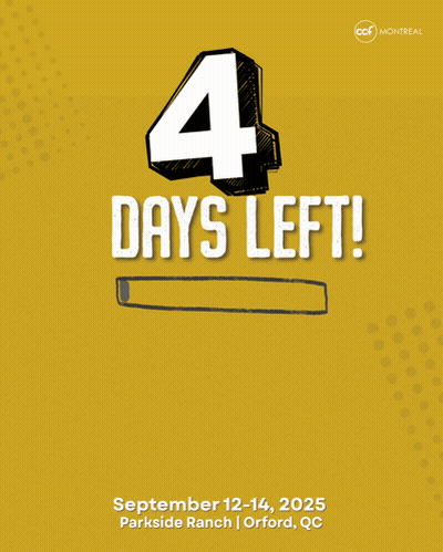 A Yellow Sign That Says 4 Days Left Beyond Sundays On It GIF