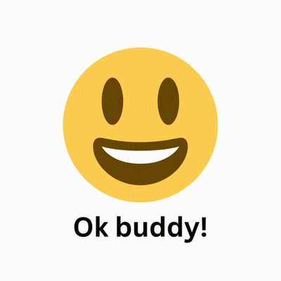 A Yellow Smiley Face Giving A Thumbs Up And The Words Ok Buddy GIF
