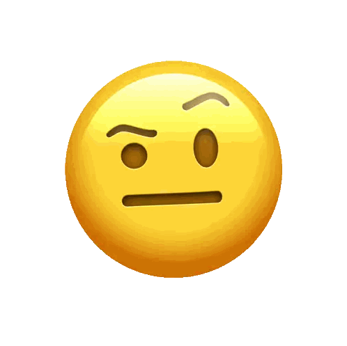 A Yellow Smiley Face Has A Slight Smirk On Its Face Sticker