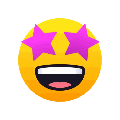 A Yellow Smiley Face With A Pair Of Pink Star Glasses On Its Eyes Sticker