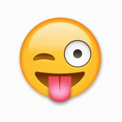 A Yellow Smiley Face With A Pink Tongue Sticking Out Of It GIF