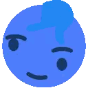 A Yellow Smiley Face With A Question Mark On It 'S Forehead . Sticker