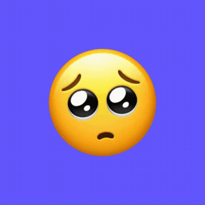 A Yellow Smiley Face With A Sad Look On His Face GIF