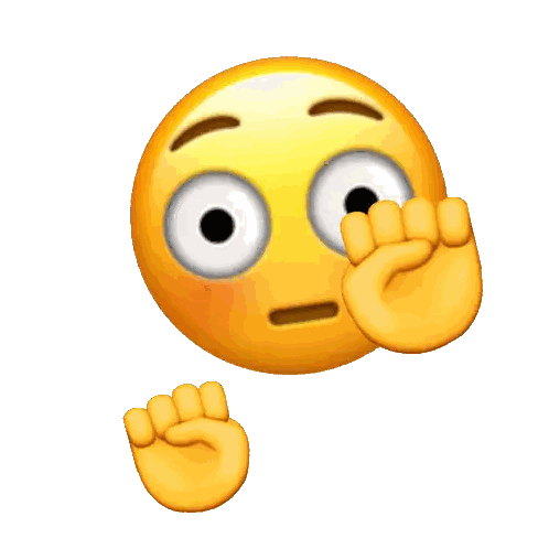 A Yellow Smiley Face With A Surprised Look On It Sticker