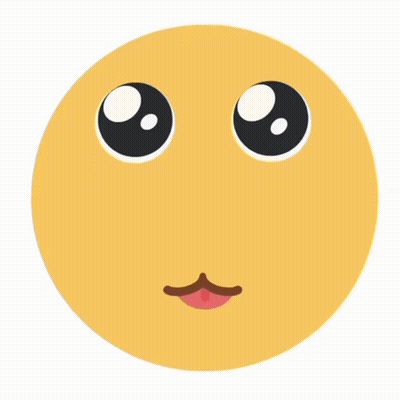 A Yellow Smiley Face With A Tongue Sticking Out GIF