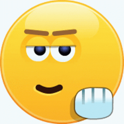 A Yellow Smiley Face With An Angry Look On His Face And A Middle Finger GIF