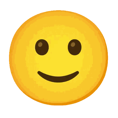 A Yellow Smiley Face With Big White Eyes Sticker
