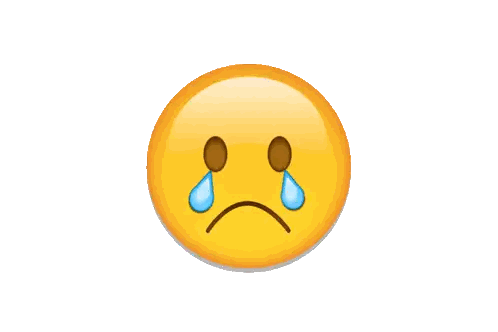 A Yellow Smiley Face With Closed Eyes And A Smile Sticker
