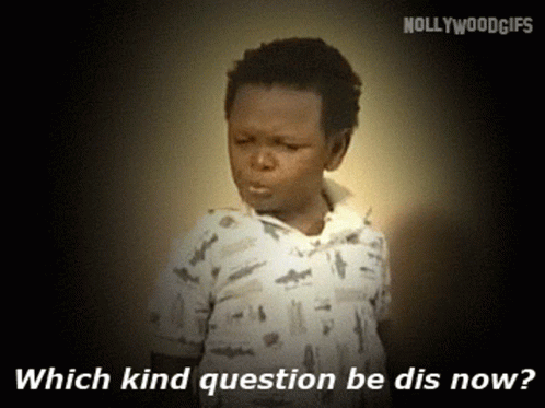 A Young Boy Is Asking Which Kind Question Be Dis Now .. GIF