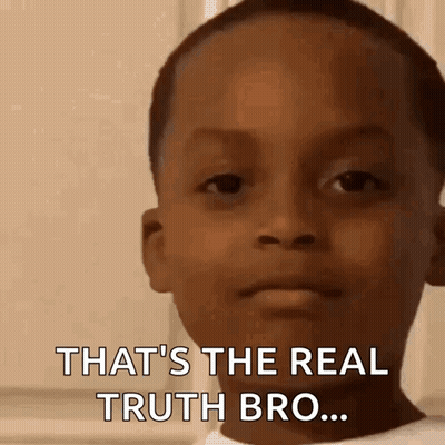 A Young Boy Is Making A Face And Saying That 'S The Real Truth Bro . GIF