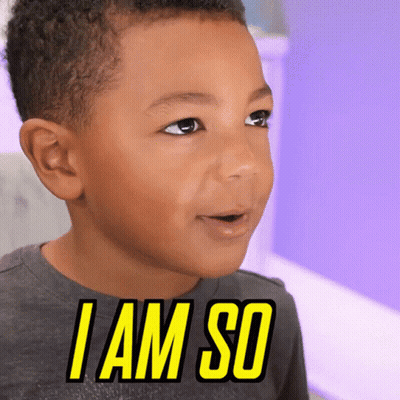 A Young Boy Is Wearing A Shirt That Says I Am So On It GIF