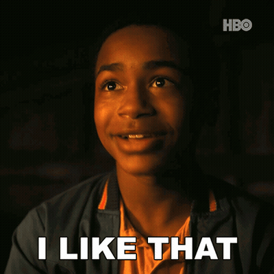 A Young Boy Says I Like That In A Dark Room GIF