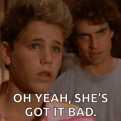 A Young Boy Says Oh Yeah She 'S Got It Bad In Front Of A Man . GIF