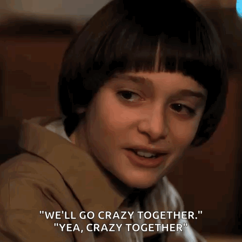 A Young Boy Says We 'Ll Go Crazy Together GIF